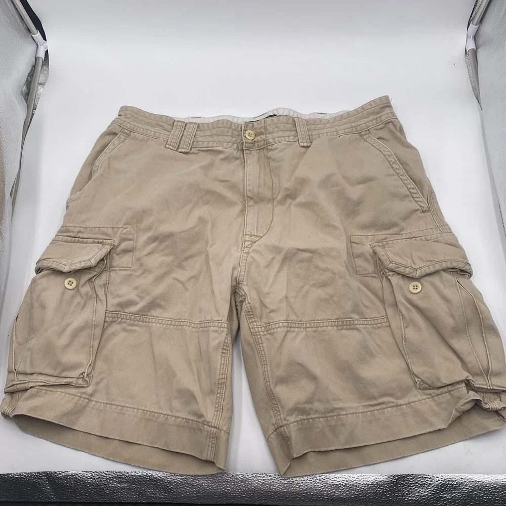 Vintage Ralph Lauren Polo Y2K Cargo Baggy Khaki Mens Size 40 VGC‎